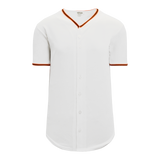Athletic Knit (AK) BA5500Y-SF594 San Francisco Giants White Youth Full Button Baseball Jersey