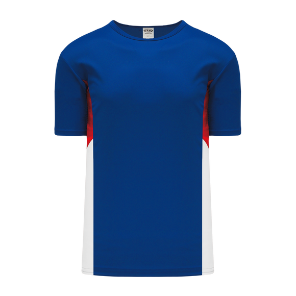 Athletic Knit (AK) BA563-333 Royal Blue/Red/White Pullover Baseball Jersey - PSH Sports