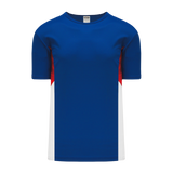 Athletic Knit (AK) BA563-333 Royal Blue/Red/White Pullover Baseball Jersey - PSH Sports