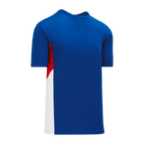 Athletic Knit (AK) BA563-333 Royal Blue/Red/White Pullover Baseball Jersey - PSH Sports