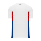 Athletic Knit (AK) BA563-335 White/Red/Royal Blue Pullover Baseball Jersey - PSH Sports