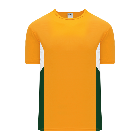 Athletic Knit (AK) S563 Gold/White/Dark Green Soccer Jersey - PSH Sports
