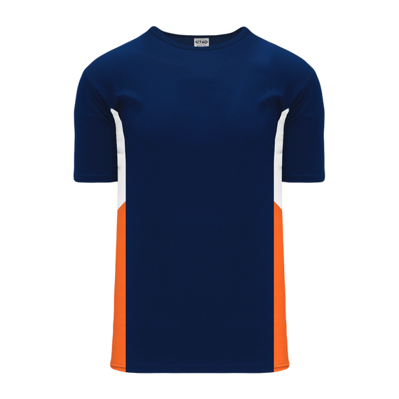 Athletic Knit (AK) S563 Navy/White/Orange Soccer Jersey - PSH Sports
