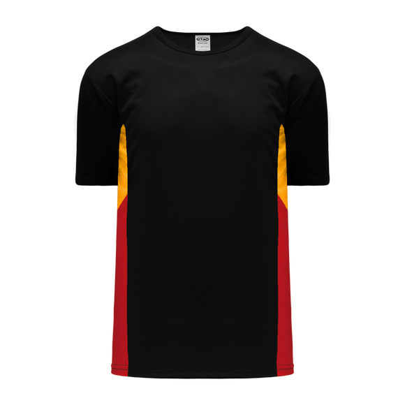 Athletic Knit (AK) S563 Black/Gold/Red Soccer Jersey - PSH Sports