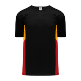 Athletic Knit (AK) S563 Black/Gold/Red Soccer Jersey - PSH Sports