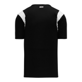 Athletic Knit (AK) BW569A-221 Adult Black/White Basketball Warmup Shirt - PSH Sports