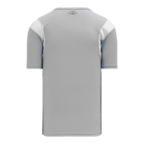 Athletic Knit (AK) BA569-245 Grey/White Pullover Baseball Jersey - PSH Sports