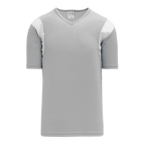 Athletic Knit (AK) BW569A-245 Adult Grey/White Basketball Warmup Shirt - PSH Sports