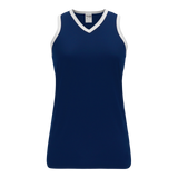Athletic Knit (AK) BA583L-216 Navy/White Ladies Softball Jersey