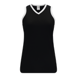 Athletic Knit (AK) BA583L-221 Black/White Ladies Softball Jersey