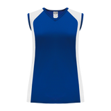 Athletic Knit (AK) V601L-206 Ladies Royal Blue/White Volleyball Jersey