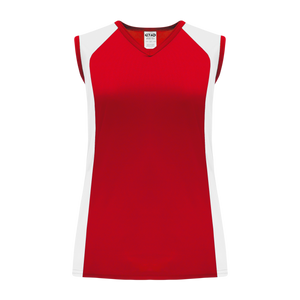 Athletic Knit (AK) LF601L-208 Ladies Red/White Field Lacrosse Jersey