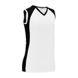 Athletic Knit (AK) LF601L-222 Ladies White/Black Field Lacrosse Jersey