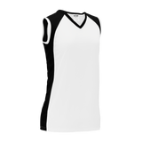 Athletic Knit (AK) BA601L-222 Ladies White/Black Softball Jersey