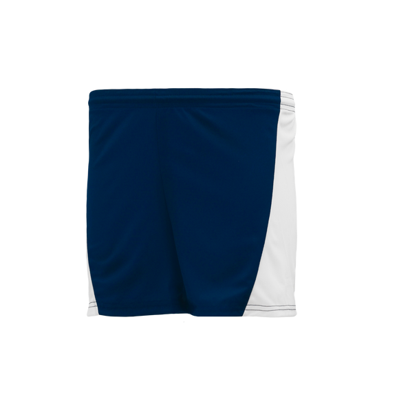 Athletic Knit (AK) BAS605L-216 Navy/White Ladies Baseball Shorts - PSH Sports