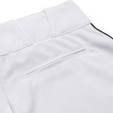 Champro BP11P Tournament White Traditional Womens Low-Rise Softball Pant with Black Braid