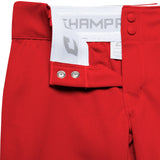 Champro BP11 Tournament Scarlet/Red Traditional Girls Low-Rise Softball Pant