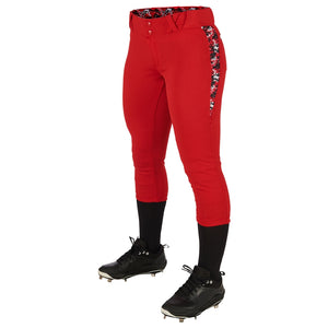 Champro BP23 Leadoff Scarlet/Red Traditional Womens Low-Rise Softball Pant