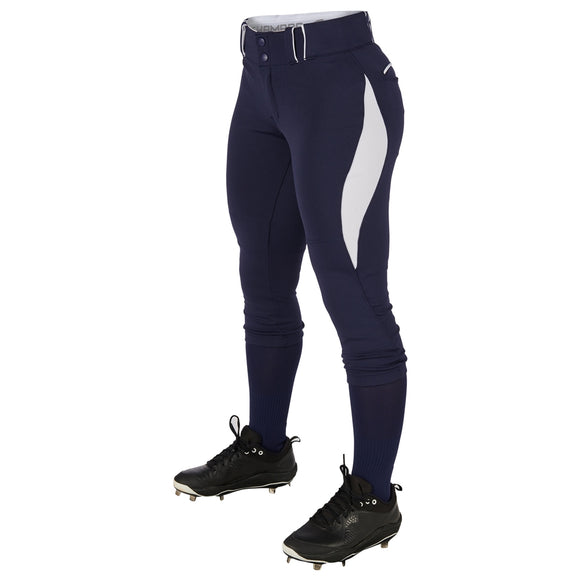 Champro BP28 Surge Navy/White Traditional Style Womens Low-Rise Softball Pant