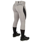 Champro BP28 Surge Grey/Black Traditional Style Womens Low-Rise Softball Pant