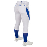 Champro BP28 Surge White/Royal Blue Traditional Style Girls Low-Rise Softball Pant