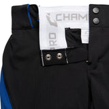 Champro BP28 Surge Black/Royal Blue Traditional Style Girls Low-Rise Softball Pant