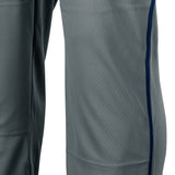 Champro BP91U Graphite Triple Crown Open Bottom Adult Baseball Pant with Navy Piping
