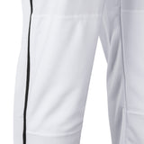 Champro BP91U White Triple Crown Open Bottom Youth Baseball Pant with Black Piping