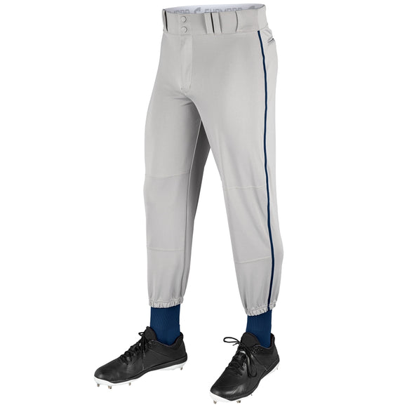 Champro BP91 Grey with Navy Braid Triple Crown Classic Youth Baseball Pant