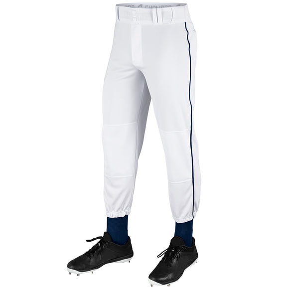 Champro BP91 White with Navy Braid Triple Crown Classic Adult Baseball Pant