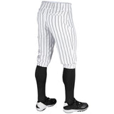 Champro BPPINK White Triple Crown Knicker with Black Pinstripes Adult Baseball Pant