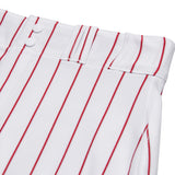 Champro BPPINK White Triple Crown Knicker with Scarlet/Red Pinstripes Youth Baseball Pant