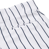 Champro BPPINU White Triple Crown Open Bottom Adult Baseball Pant with Navy Pinstripes