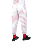 Champro BPPIN White with Red Pinstripes Triple Crown Youth Baseball Pant