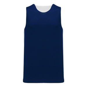 Athletic Knit (AK) BR1105A-216 Adult Navy/White Reversible League Basketball Jersey