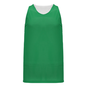 Athletic Knit (AK) BR1302Y-210 Youth Kelly Green/White Reversible League Basketball Jersey