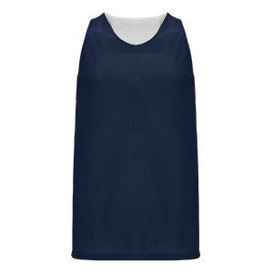 Athletic Knit (AK) BR1302Y-216 Youth Navy/White Reversible League Basketball Jersey