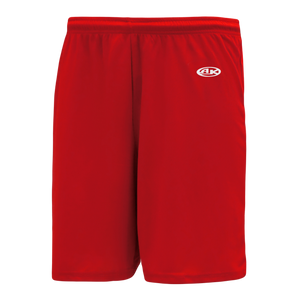 Athletic Knit (AK) BS1300M-005 Mens Red Basketball Shorts