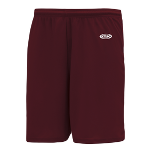 Athletic Knit (AK) VS1300M-009 Mens Maroon Volleyball Shorts