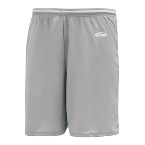 Athletic Knit (AK) LS1300M-012 Mens Grey Lacrosse Shorts