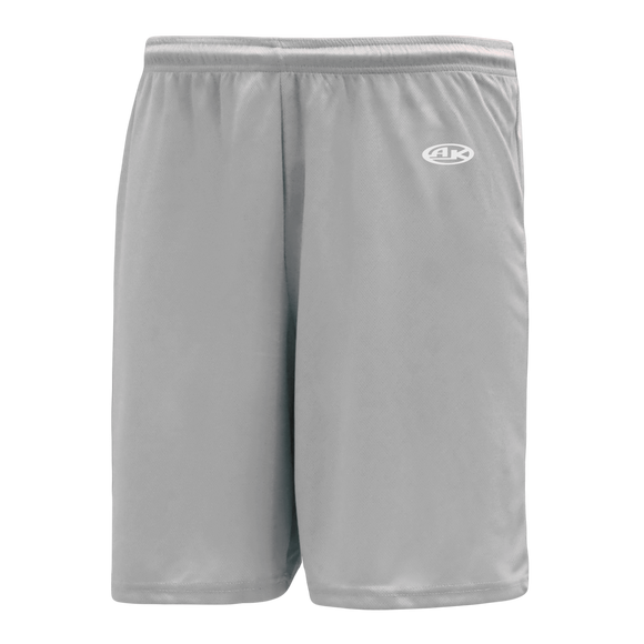 Athletic Knit (AK) SS1300M-012 Mens Grey Soccer Shorts