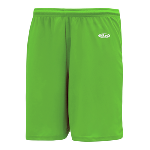 Athletic Knit (AK) BS1300M-031 Mens Lime Green Basketball Shorts