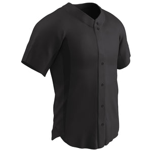 Champro BS149 Reliever Black Full Button Youth Baseball Jersey