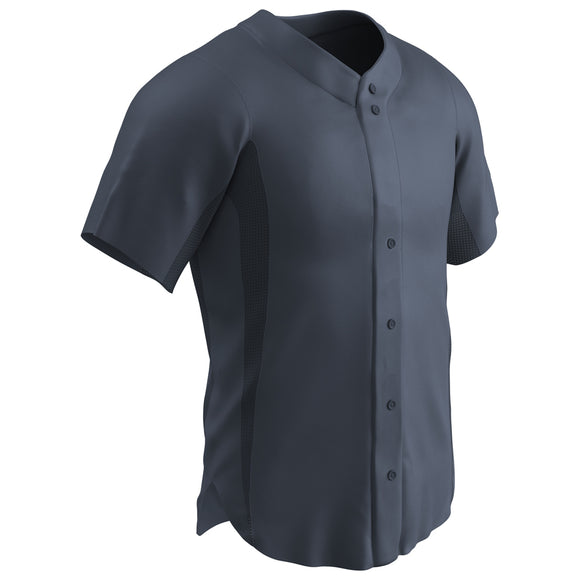 Champro BS149 Reliever Graphite Full Button Adult Baseball Jersey