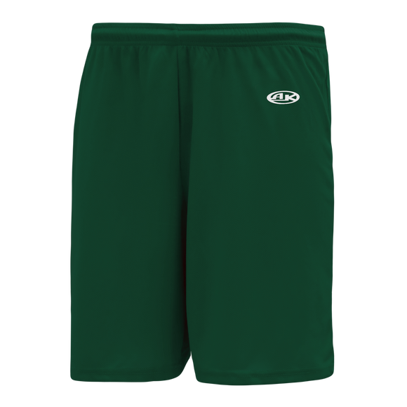 Athletic Knit (AK) BS1700M-029 Mens Dark Green Basketball Shorts