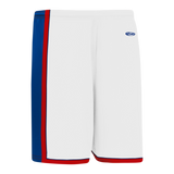Athletic Knit (AK) BS1735A-335 Adult Detroit Pistons White Pro Basketball Shorts
