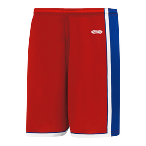 Athletic Knit (AK) BS1735A-344 Adult Detroit Pistons Red Pro Basketball Shorts