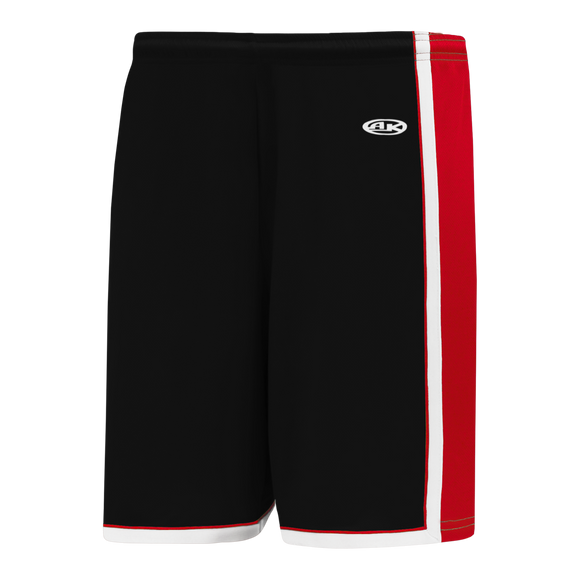 Athletic Knit (AK) BS1735A-348 Adult Chicago Bulls Black Pro Basketball Shorts