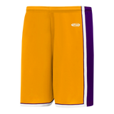 Athletic Knit (AK) BS1735A-435 Adult LA Lakers Gold Pro Basketball Shorts