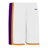 Athletic Knit (AK) BS1735A-726 Adult LA Lakers White Pro Basketball Shorts